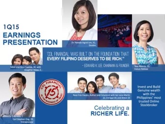 1Q15  1  Investor Presentation Highlights  FINANCIAL &amp; OPERATING  GROWTH  COMPANY HIGHLIGHTS