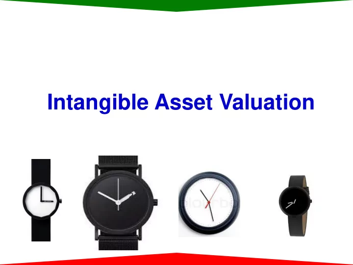 intangible asset valuation