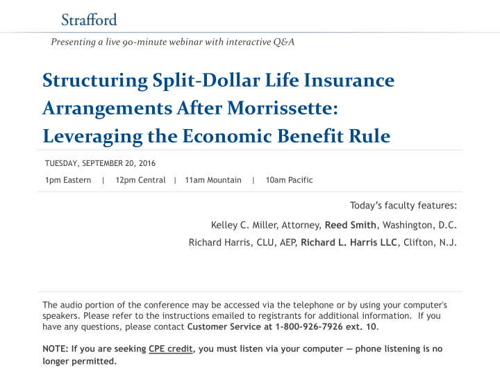 structuring split dollar life insurance arrangements