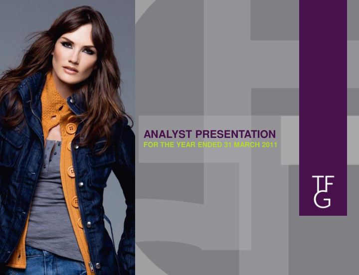 analyst presentation