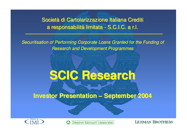 scic research research scic