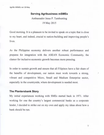 As the Philippine economy delivers another robust performance and prepares for integration with the