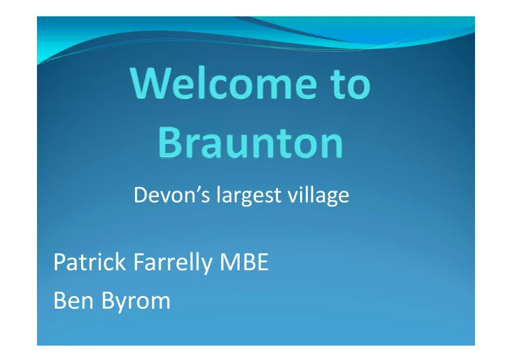 patrick farrelly mbe ben byrom r caen braunton 1931 2012