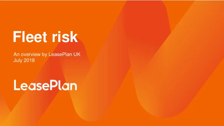fleet risk