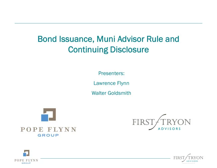 bond issuance muni a bond issuance muni advisor r visor