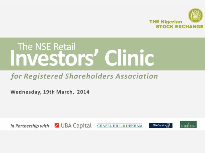 investor protection efforts by the nse
