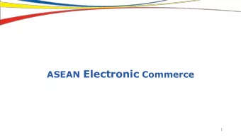 Background of ASEAN Association of Southeast Asian Nations (ASEAN)  aimed to accelerate economic