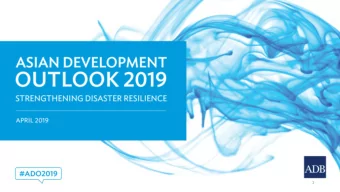 1  Asian Development Outlook 2019  Asian Development Outlook 2019  Towards a disaster-resilient