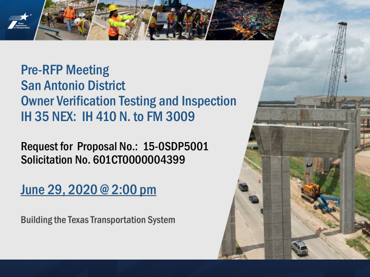 pre rfp meeting san antonio district owner verification