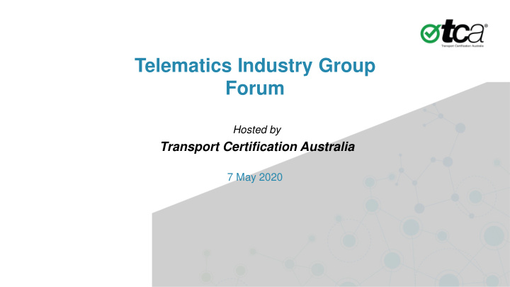 telematics industry group