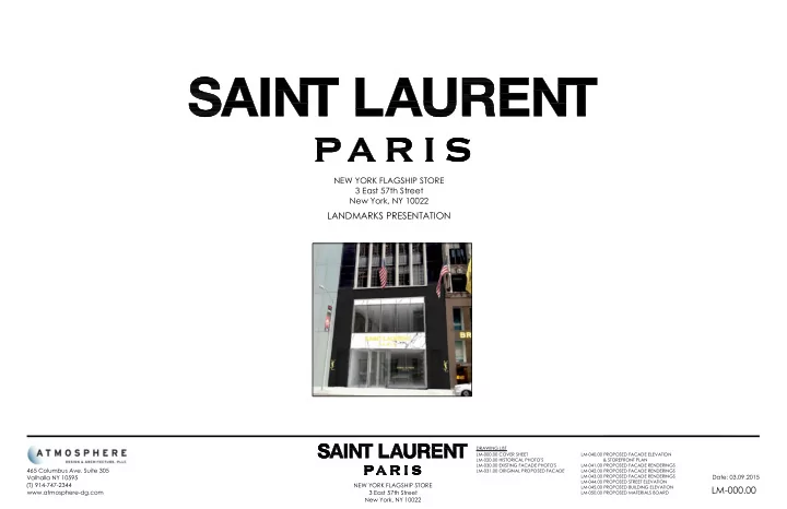 landmarks presentation
