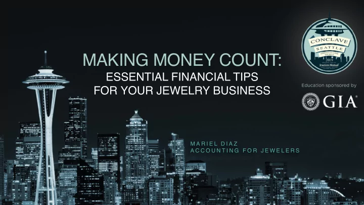 making money count