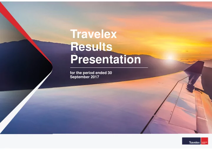 travelex results presentation