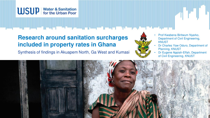 research around sanitation surcharges