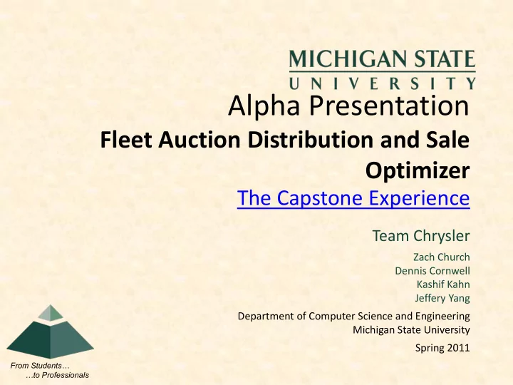 alpha presentation
