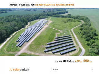 COMPANY OVERVIEW  B U S I N E S S  M O D E L  &amp;  P O R T F O L I O  F I N A N C I A L  P O S I