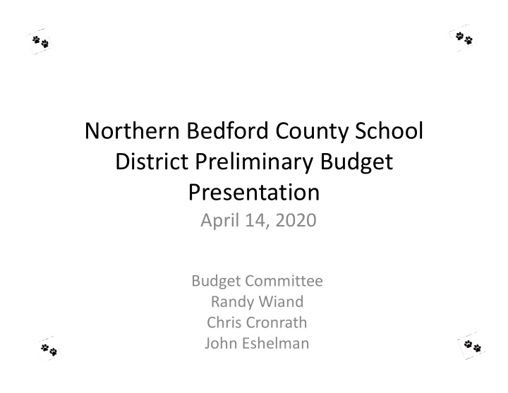 northern bedford county school district preliminary