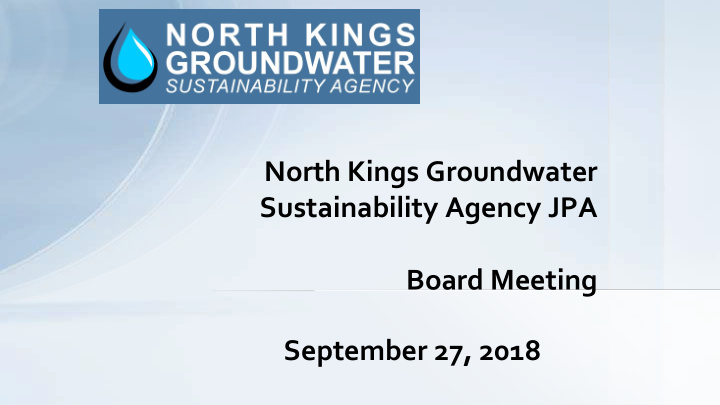 sustainability agency jpa board meeting