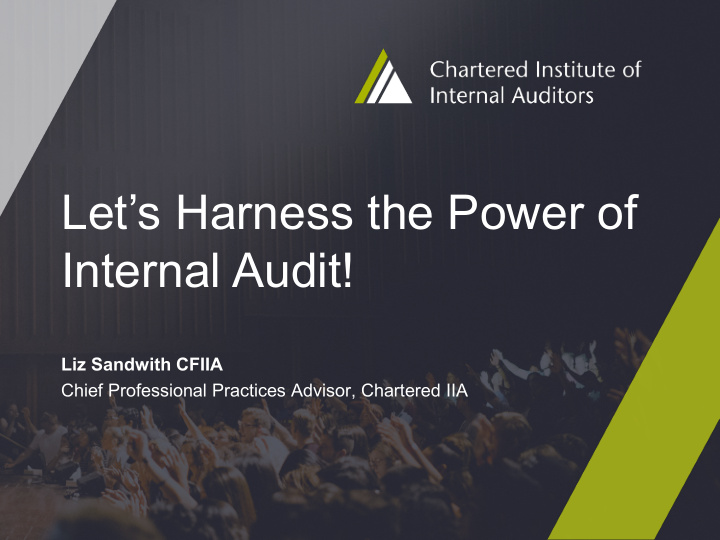 let s harness the power of internal audit