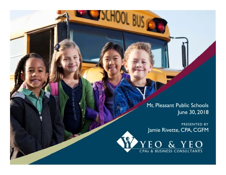 mt pleasant public schools june 30 2018