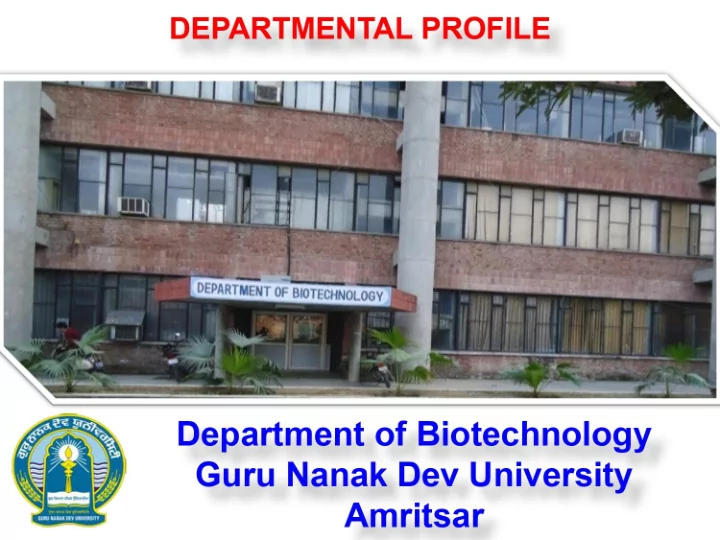 strengths of the department