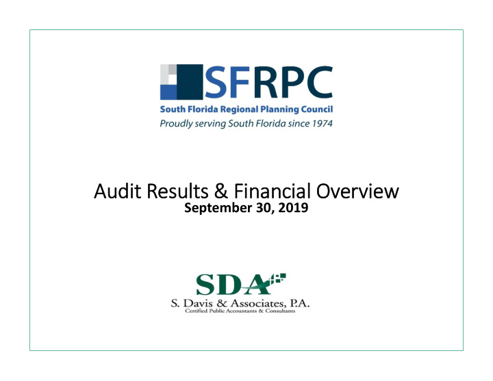 audit audit re results fi financial nancial ov over ervi