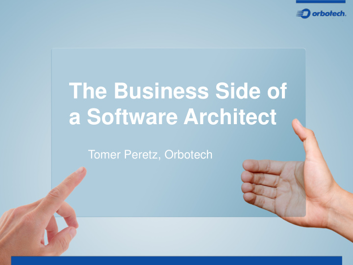 the business side of a software architect