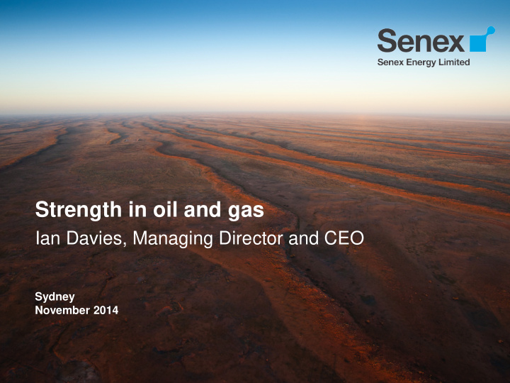 strength in oil and gas
