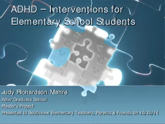 Agenda  Introductions      What is ADHD?  Definition/Types  Executive Functions