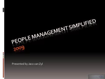 Presented by Jaco van Zyl  Introduction  About the facilitator:  Leadership  This training course