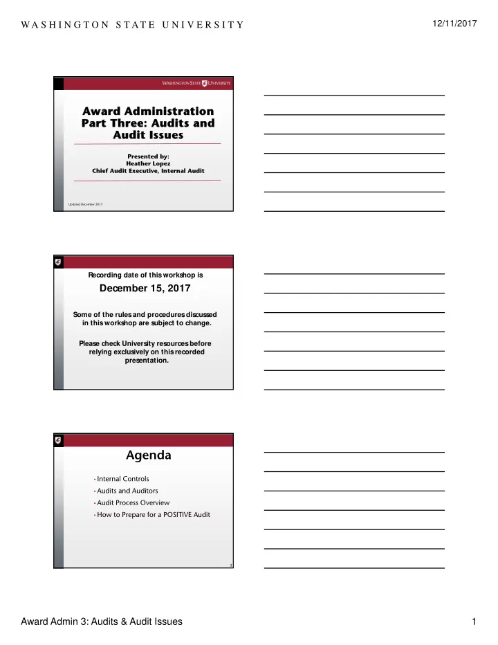 agenda