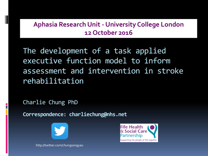 assessment and intervention in stroke