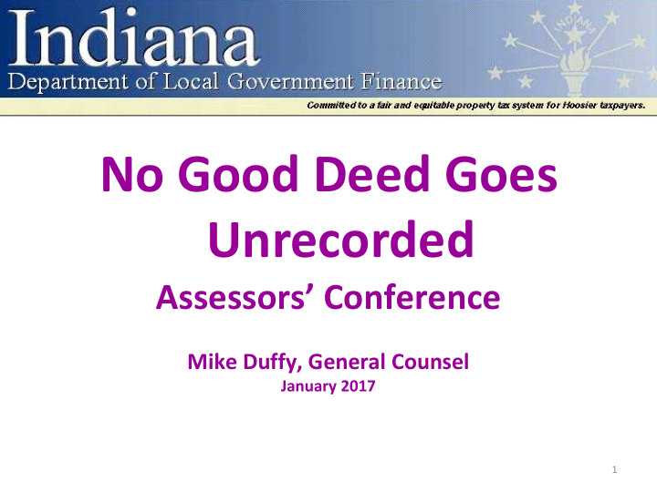 no good deed goes unrecorded