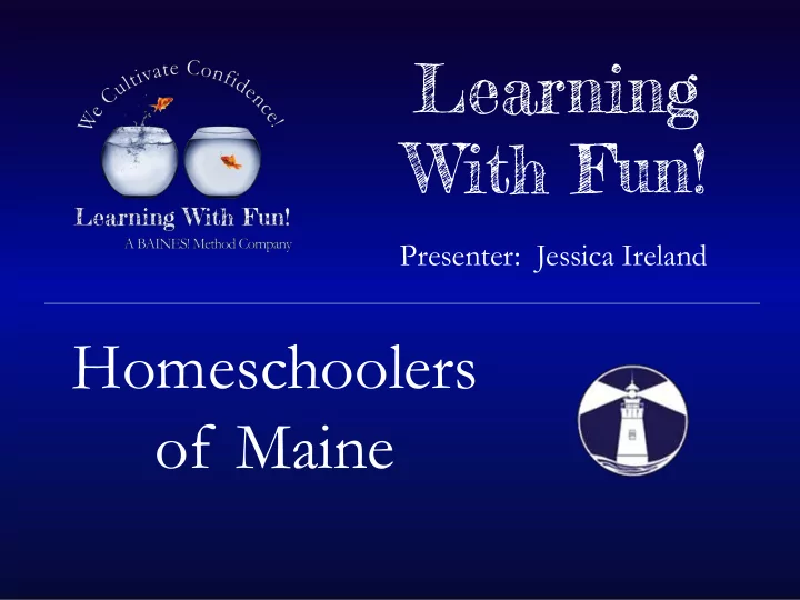 learning with fun