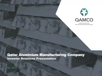 Qa  Qatar  tar Al  Aluminium  uminium Man  Manuf  ufac  acturing Compa  turing Company  ny