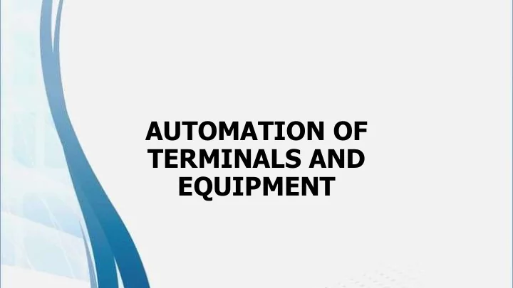 automation of