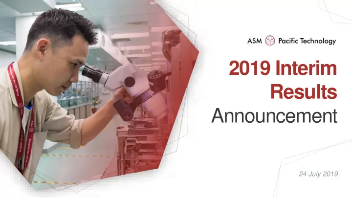 2019 interim results