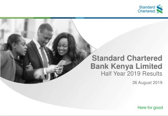 Bank Kenya Limited  Half Year 2019 Results  26 August 2019  Kariuki Ngari  Chief Executive Officer