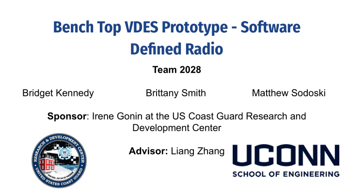 bench top vdes prototype software defined radio