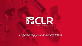 Engineering your Actioning Ideas  CLR: Compaa  Who are we?  Levantina de Reductores  Sectors