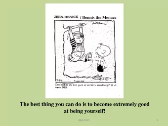 BAG 2015  1 Developing learner autonomy: Getting ALL learners involved in their own language