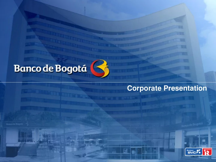 corporate presentation business overview