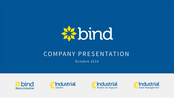 company presentation