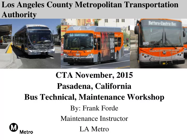 los angeles county metropolitan transportation authority