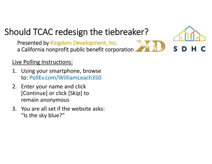 should should tc tcac re redesign the the ti tiebr ebreak