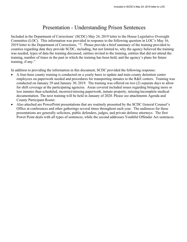 presentation understanding prison sentences