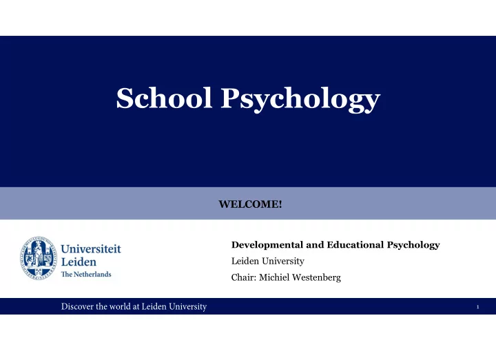 school psychology
