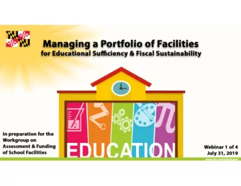 School Facilitys Purpose  To support teaching and learning.  Facility Condition  Educational