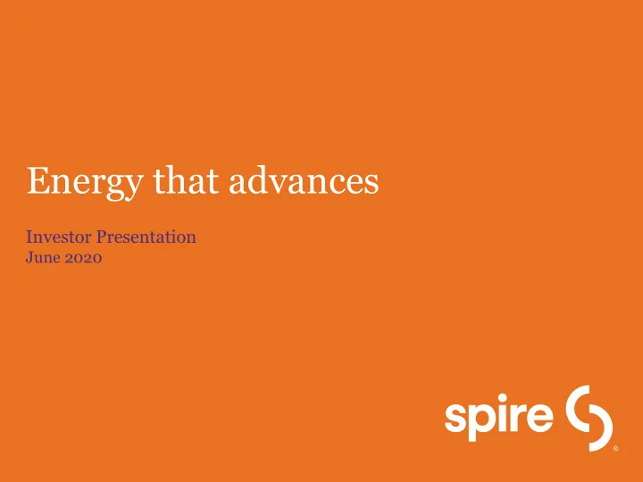 energy that advances