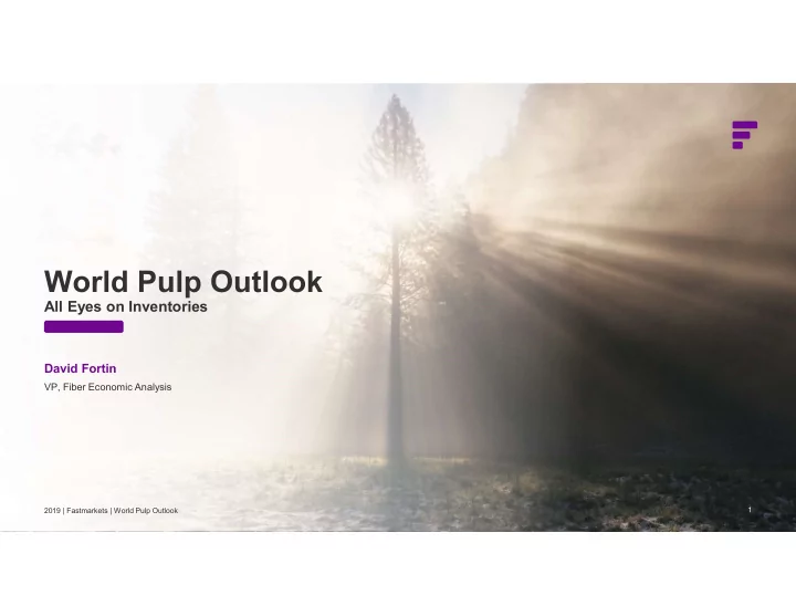 world pulp outlook